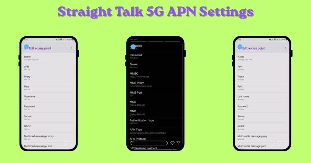 Straight Talk 5G APN Settings
